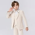 thumbnail image 6 of Mercatoo 5Pcs Boys Slim Fit Formal Suits Piano Hosting Performance Kids Suits Boy Wedding Handsome Outfit for 3 to 15 Years, 6 of 9