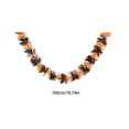 thumbnail image 3 of Halloween Foil Fringe Curtains Orange Purple Black Metallic Streamers Party Decoration Wall Door Decor Spooky Holiday Backdrop Home Celebration Display Indoor Event Ornament Seasonal, 3 of 9