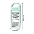 thumbnail image 2 of Tunhigl Stainless Steel Kitchen Grater - Effortless Cheese, Vegetable & Zesting Tool with Ergonomic Handle, Dishwasher Safe for Easy Cleaning Green, 2 of 7