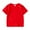 Red, variant on Hiijoy Boys T-Shirt Short Sleeve Crewneck T Shirt Solid Color Casual Tee Shirt