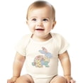 thumbnail image 3 of Ink Printed Image NOT a Quilt Patch - Easter Floral Bunny Faux Patchwork Baby Bodysuit Natural Bodysuit 18 Months, 3 of 7