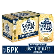 Samuel Adams Just The Haze Non-Alcoholic IPA Craft Beer, Alcohol Free, 6 Pk, 12 fl oz Aluminum Cans