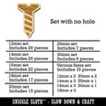 thumbnail image 2 of Flat Head Screw Wood Mini Charms Shapes DIY Craft Jewelry - No Hole - 25mm (7pcs), 2 of 7