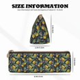 thumbnail image 2 of Rocae Hand Drawn Citrus Fruits Elegant Lemons for Leather Pencil Case - Zippered Pen Case Stationery Bag Zipper Pouch Pencil Holder For Men Women Businessmen And Artists, 2 of 5