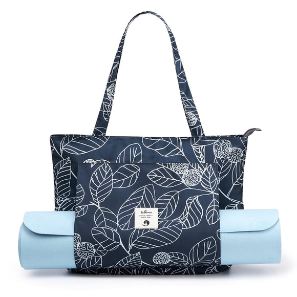 Bolsa de yoga WLLWOO para mujer con soporte para esterilla de yoga
