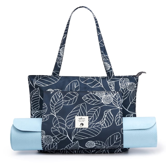 Bolsa de yoga WLLWOO para mujer con soporte para esterilla de yoga