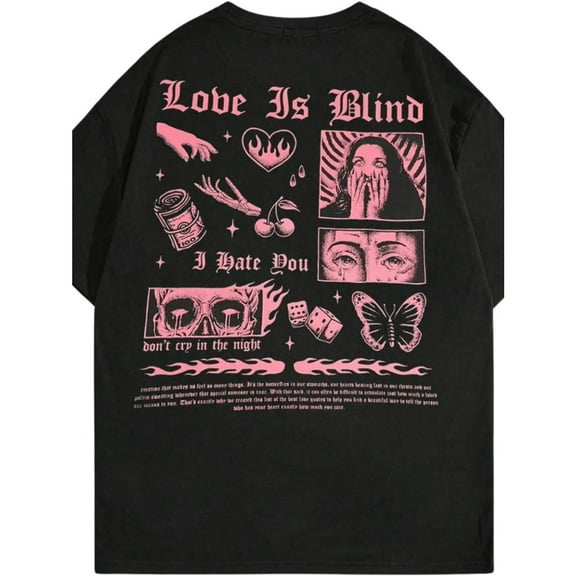 Payeah Black trendy fashionable casual T-shirt 100% cotton