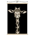 thumbnail image 3 of Portrait of a Giraffe Wall Poster with Wooden Magnetic Frame, 22.375" x 34", 3 of 5