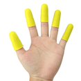 thumbnail image 2 of Manga Del Pulgar Antideslizante Pistola de pegamento caliente Tapa de dedo Funda de silicona para dedo (Amarillo 5 piezas Tmvgtek Libre de BPA, 2 of 4