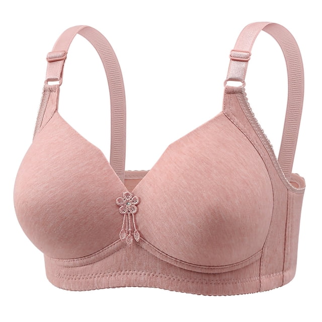 Womens No Underwire Bras Plus Size Comfort Soft Bras Supportive Bralettes Cute Breathable Wireless Bra