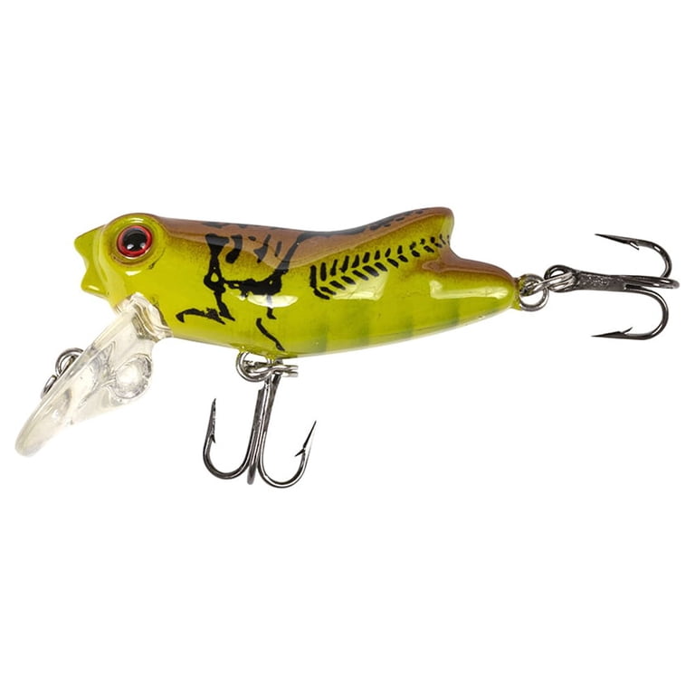 3 small fishing lures frog grasshopper crayfish PhoneyFrogsUSA CHATTERBAIT LURE YELLOW Toad Tackle Each pack includes one craw pre Bitten Tackle Freak'N Frog Creeper