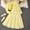 Yellow, variant on SuTry Girls Bow Sundress and Cardigan Set Long Sleeve Dress 2 Piece Outfit Fall Spring Stylish Casual for Kids 8-12 Years(Yellow,8-9 Years)