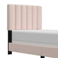thumbnail image 3 of Reece Channel Stitched Upholstered Twin Bed, Light Pink, by Hillsdale Living Essentials, 3 of 21