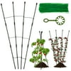 47.24inch Plant Trellis Rustproof Plant Growing Support Grid Metal Potted Plant Climbing Support Frame DIY Garden Plant Support Garden Decorative Tools for Vines Flower Vegetable