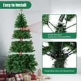 thumbnail image 6 of KANCOKIT Pre-Lit Christmas Tree White Snow Flocked Holiday Decoration with LED Lights, 6 of 14
