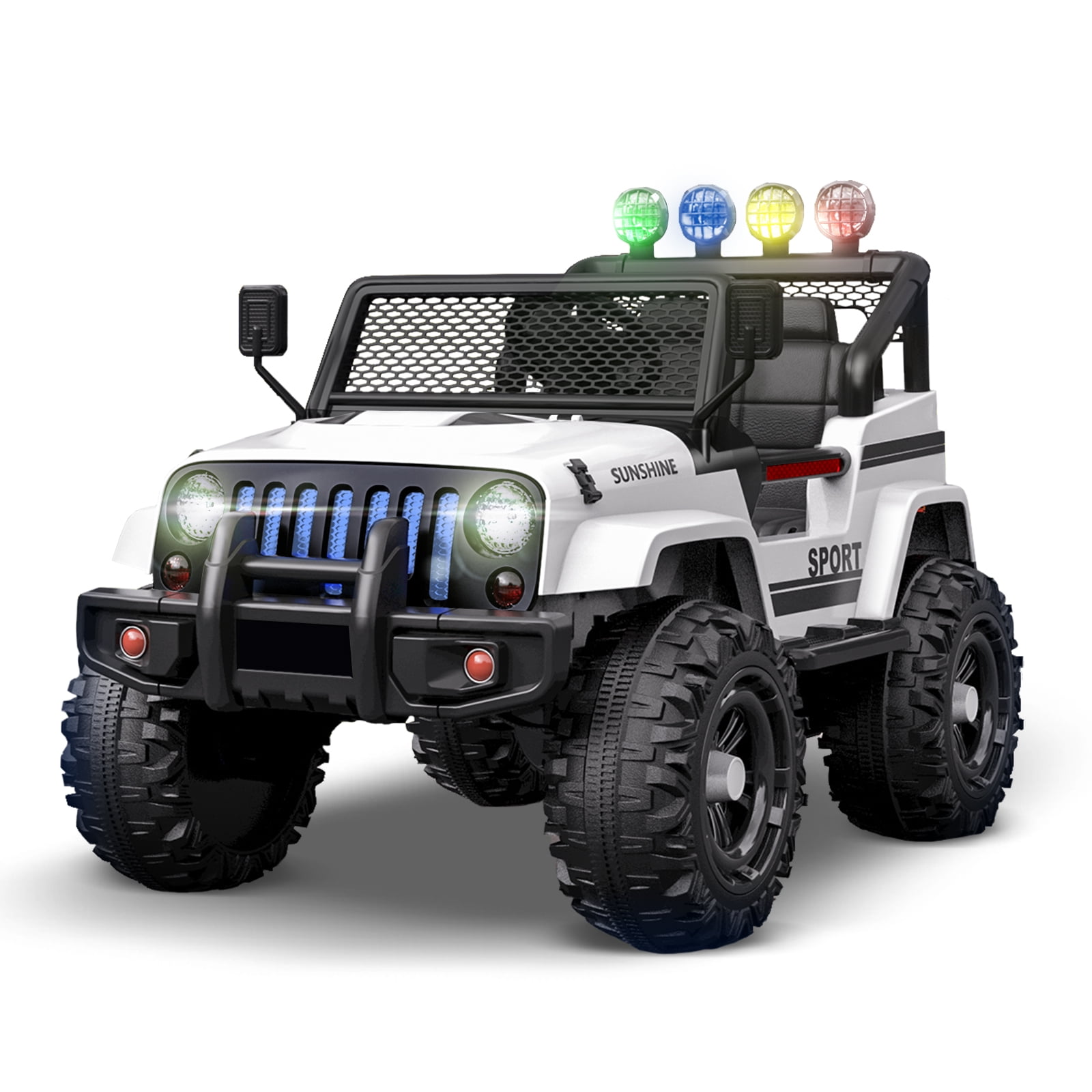 Safety Remote Control Details about   12V Kids Truck SUV Ride-On Car Toys Electric Light Music 