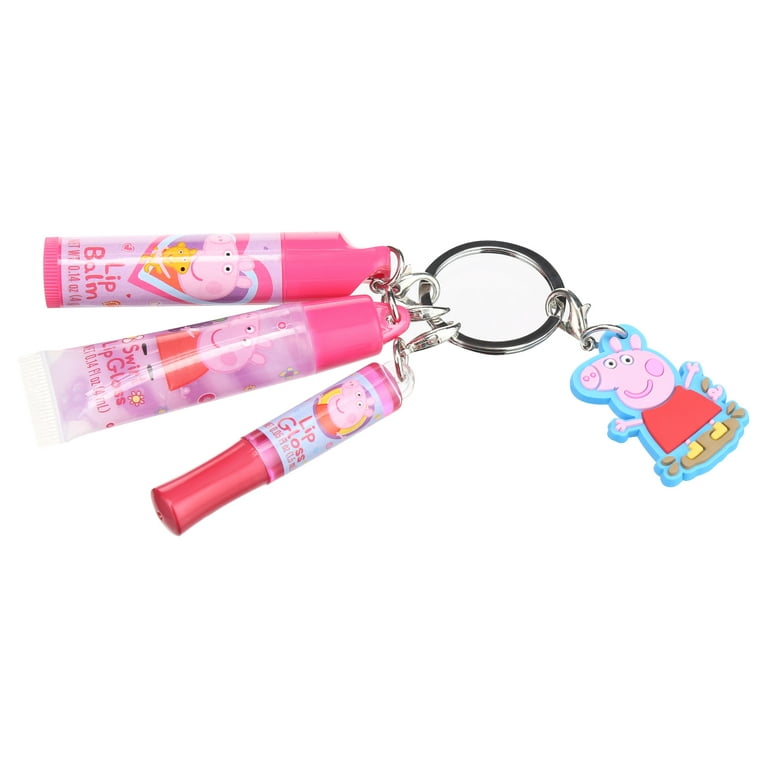 Mini Lip Balm and Holder Keychain in Glitter or Solid 
