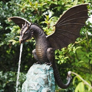 Garden Decoration Western Designed Metal Bronze Dragon Statue