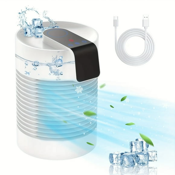 1pc Portable Air Conditioner 4-In-1 Portable AC & Humidifier, AC Unit With 3-Speed 360°