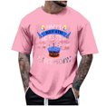 thumbnail image 2 of Tops para hombre, blusas y camisas de cuello redondo y manga corta para hombre, tops casuales de cuello redondo y manga corta con estampados especiales para hombre., 2 of 5