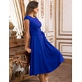 thumbnail image 4 of Bintarealwax Women's Cocktail Dresses Formal Wedding Guest Church Modest Graduation Party Prom Dress, 4 of 5