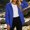Blue women windbreaker jacket a1, variant on Women's Hooded Zip Up Long Sleeve Windbreaker Jacket Solid Color Casual Shell Coat Fashion Outdoor Fall Winter Outfit, Navy M