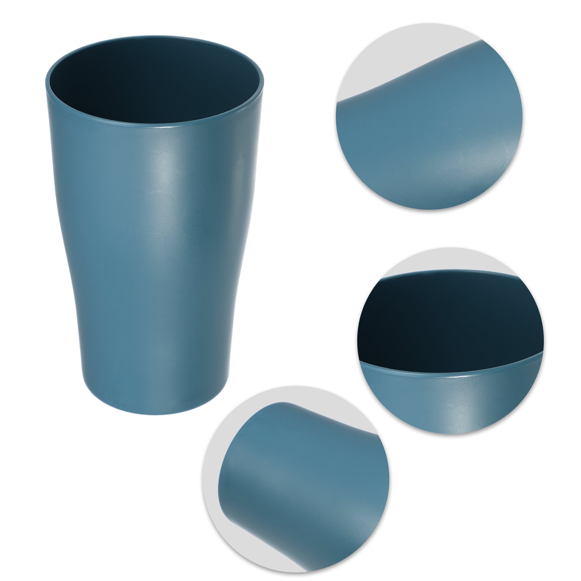 Unique Bargains 2pcs Bathroom Toothbrush Tumblers PP Cups for Bathroom 4.92''x3.03'' Blue