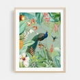 thumbnail image 2 of Colorful Tropical Vintage Animals Jungle 3 - Painting Botanical Tropical Wildlife Floral Garden Unframed Wall Art Print 11 x 14 inches, 2 of 4