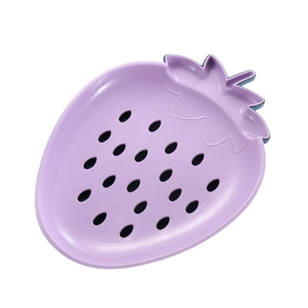 

Fruit Basket with Removable Drainage Layer Creative Fruit Shape Drain Tray D