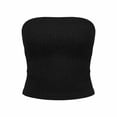 thumbnail image 5 of cocolona Summer Tube Tank Tops for Women Strapless Basic Backless Sleeveless Crop Slim Fit Shirts Trendy Casual Solid Color Blouses, 5 of 6