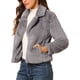 thumbnail image 4 of CHAQUETA CORTA DE PIEL SINTÉTICA SUELTA DE MODA INVIERNO PARA MUJERES CHIC TAMAÑO XS GRIS, 4 of 8
