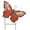 Red, variant on Metal Butterfly Garden Stakes Spring Decorative Yard Signs 