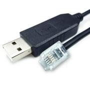 Washinglee RJ11 Control Cable for Skywatcher Telescope HC, USB to RJ11 Console Cable (16 FT/ 5M).