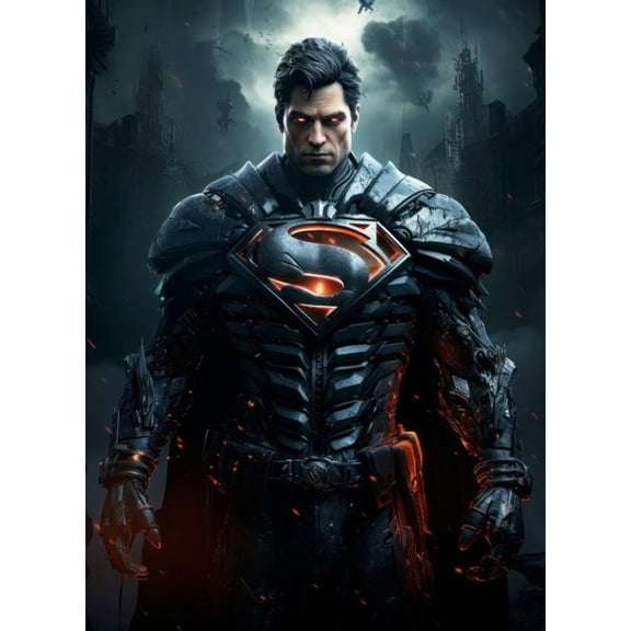 5D Superman Diamond Painting Kits for Adults Clark Kent Diamond Art Paint with Diamonds DIY Painting Kit Paint by Number with Gem Art 12" X 16"