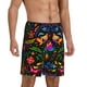 thumbnail image 2 of Balery Mexican Flower Traditional1 Pantalones cortos de pijama de punto de algodón para hombre con cinturilla y bolsillos-Small, 2 of 6