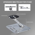thumbnail image 3 of Salange Projector Stand for Home Theatre Projector Bracket Ceiling Table Wall Mount, Max Weight 11 Ibs, Sliver, 3 of 7