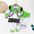 thumbnail image 1 of Conjunto de 2 piezas de pijama de manga larga para niños, ropa informal con estampado de dibujos animados de Disney, Toy Story, Buzz Lightyear, Woody, Jessie, 1 of 5