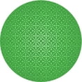 thumbnail image 1 of Ahgly Company Machine Washable Indoor Square Transitional Neon Green Area Rugs, 3' Square, 1 of 7