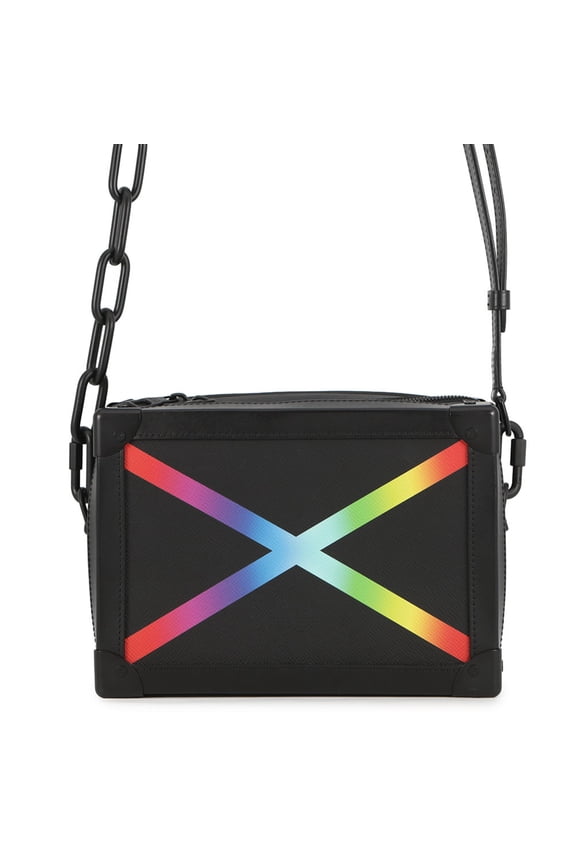 Pre-Owned Louis Vuitton Taiga Soft Trunk Shoulder Bag M30341 LOUIS VUITTON Black Men's 2019...