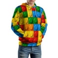 thumbnail image 5 of Building Blocks Construction Brick 3d Sweatshirts Hoodie Fashion Casual Personality Men's Women Street Hoodie Pullovers Long Sleeve Comfortable Top, 5 of 6