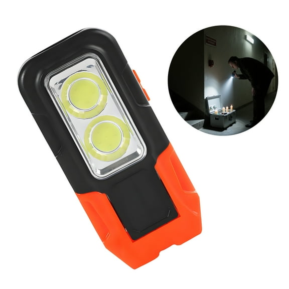 HIBIBUD Small Flashlight,Repair Portable Lights Flashlight Battery Powered,Can Be Hung and Adsorbed Keychain Light,Orange