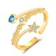 thumbnail image 5 of Minnieouse Anillo abierto para mujer, aniversario estético, nudillo de cristal, joyería hecha a mano, esposa, novia, cita, Club, regalo, decoración Type1 NO1 Minnieouse CBP235133, 5 of 6