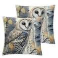 thumbnail image 2 of Acheng Watercolor Forest Trees Animals Throw Pillow Covers  Set of 2 Cushion Decorative Square Pillow Cases for Couch Sofa Bed White, 2 of 6