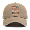 thumbnail image 5 of USA 250th Anniversary Baseball Cap, Patriotic Embroidered and Printed American Flag Dad Hat, Adjustable 4th of July Hat for Men and Women, Freedom Celebration Cap Khaki, 5 of 6