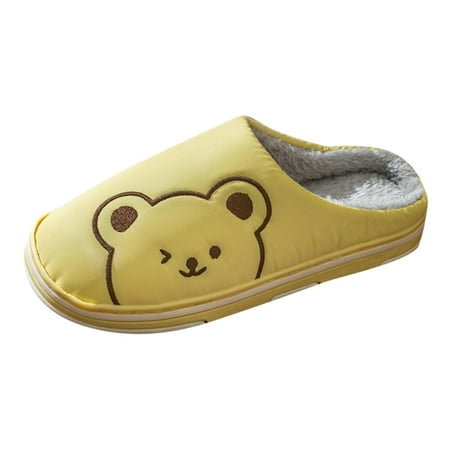 

House Slippers For Women 2022 Women S New Baotou Slippers Autumn And Winter Home Use Indoor Non Slip Cute Couples Warm Cotton Slippers