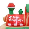 thumbnail image 3 of 6.5FT  Multi-Colored Christmas Penguins In The Train Inflatable., 3 of 10