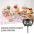 thumbnail image 6 of TEHAUX  5 Pcs Graduation Cake Decors Cupcake Topper Congrats Toppers, 6 of 8