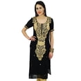thumbnail image 1 of Bimba Women Kurti Straight Georgette Kurta Readymade Indian Custom Clothing, 1 of 5