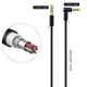 thumbnail image 4 of Methold Cable de auriculares en forma de L de 3,5mm, Control de línea, micrófono incorporado, reemplazo de Cable de auricular para Cables de audio/vídeo Negro, 4 of 6