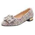 thumbnail image 1 of Femmes Filles Unies Grande Taille à Enfiler Plates Peu Profondes Confort Décontractées Chaussures Simples, 1 of 9